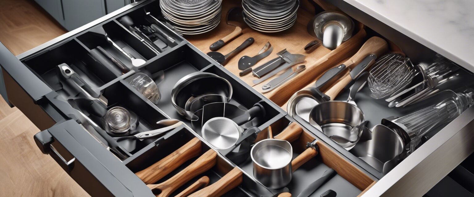 Organized kitchen gadgets